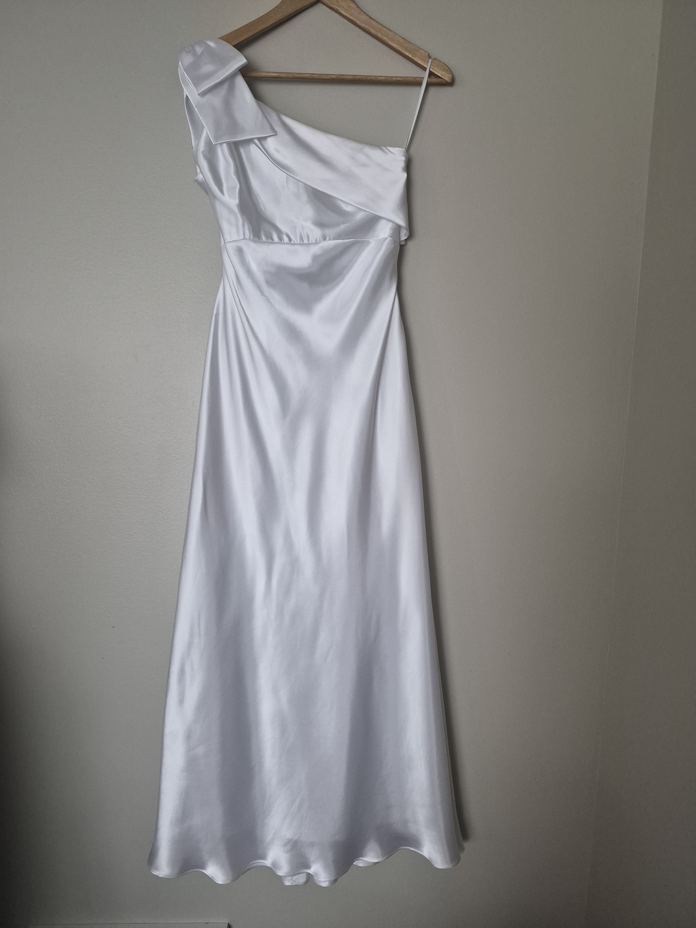 Vintage Jessica McClintock for Gunne Sax White Satin Gown Size 7 Wedding